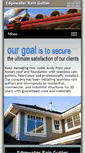 Mobile Screenshot of edgewaterraingutters.com